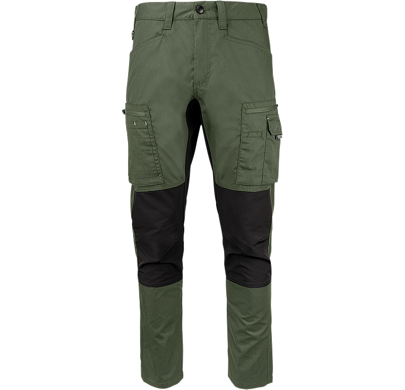 FP60-4699 Green  | Men Service Stretch Pants