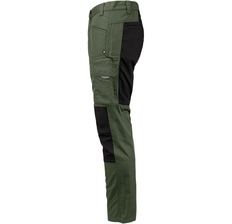 FP60-4699 Green  | Men Service Stretch Pants