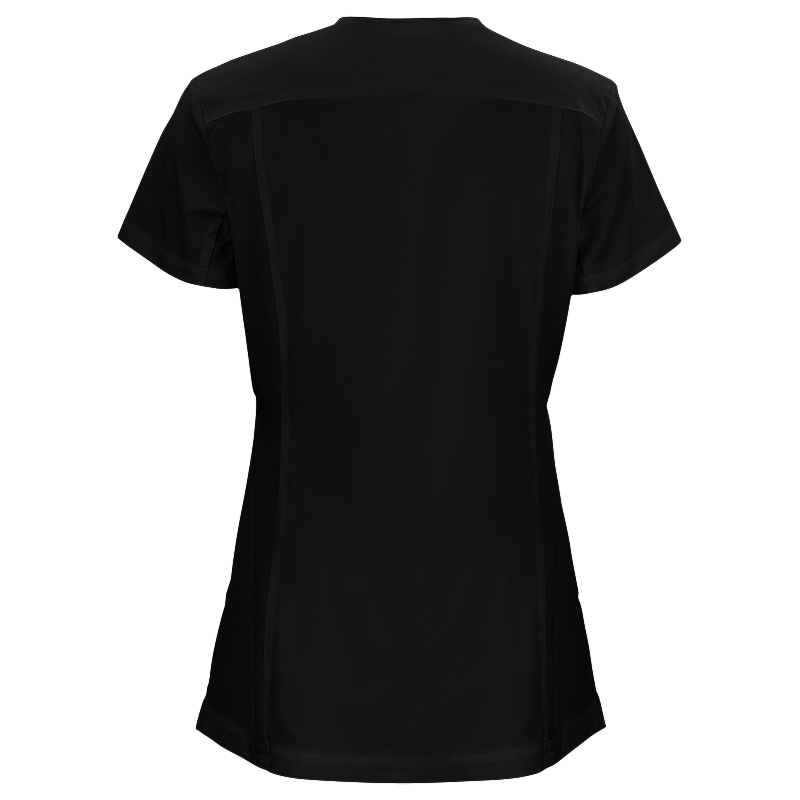 W031  LADIES LEAH U ZIP TOP SS